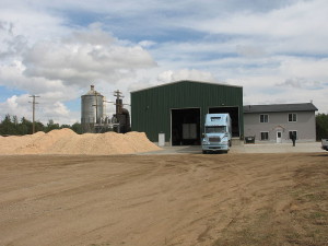 Wood pellet facility