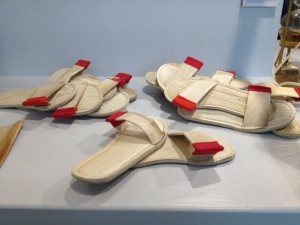 Flip-flops made of palm leaf