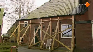 Earthquake damage in Groningen province