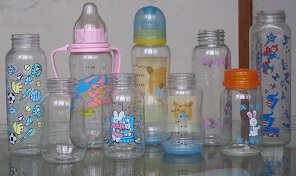 Baby bottles food packaging