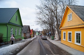 wooden houses