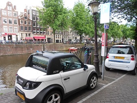 Charging point in Amsterdam