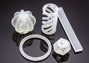 Voorwerpen 3D geprint met cellulose nanofibrillen.