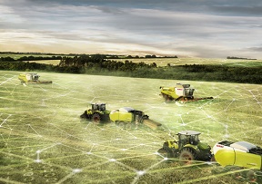Connected machines for precision farming.