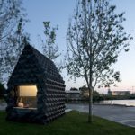 Dus urban cabin in Amsterdam, made from 3D printed bioplastic.