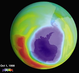 hole in the ozone layer