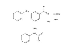 Reactieschema voor fenylglycine