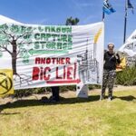 Protest against carbon capture and storage.